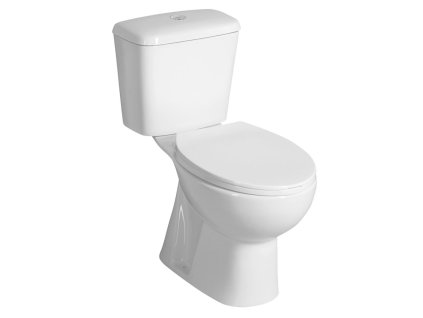 Aqualine MANUEL WC kombi, dvojtlačítko 3/6l, spodní odpad, bílá PS8814