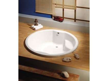 ROYAL ROUND kulatá vana s konstrukcí 172x172x49cm, bílá
