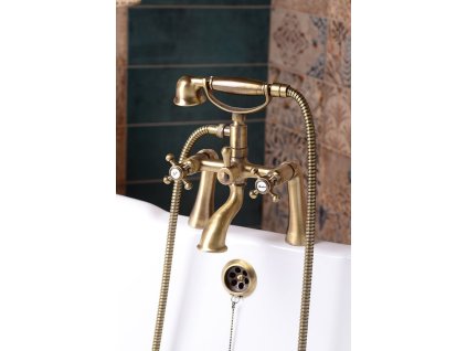 ANTEA nástěnná vanová baterie kompletní, bronz