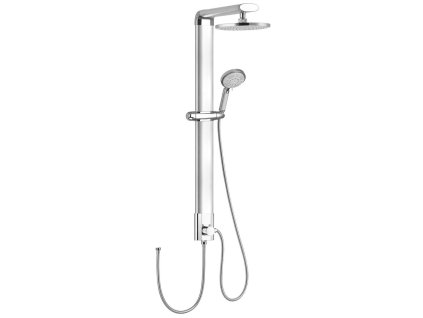 Aqualine TOUR sprchový sloup k napojení na baterii, hlavová, ruční sprcha, chrom SL030