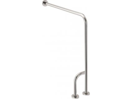 Sapho HANDICAP opěrné madlo LEVÉ 800x850mm, nerez lesk XH526