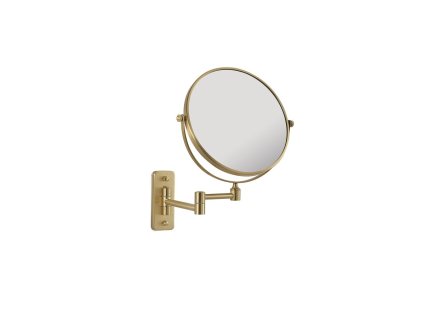 Gedy GAIA kosmetické zrcátko závěsné, Ø 180mm, oboustranné, zlato mat CO202488