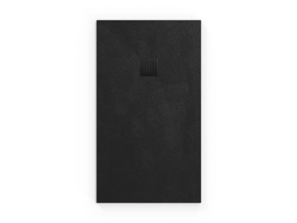 Swiss Aqua Technologies Sprchová vanička obdélníková SAT Alek 140x80 cm litý mramor černá SATALEK14080