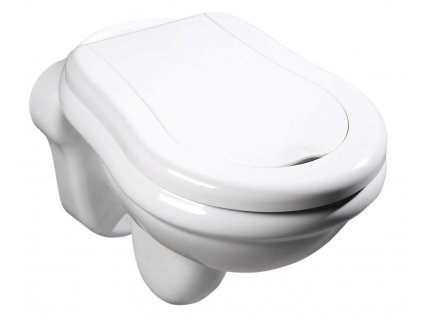 RETRO závěsná WC mísa, 38x52cm, bílá
