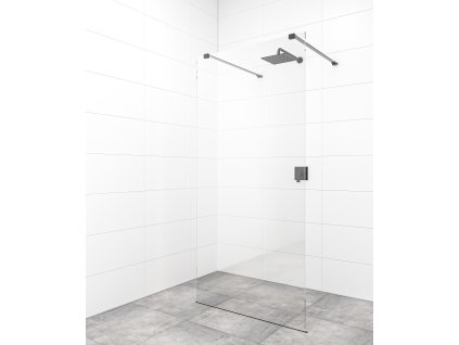 Swiss Aqua Technologies Sprchová zástěna Walk-in 100 cm SAT v barvě profilu černá SATBWI100ZAVC