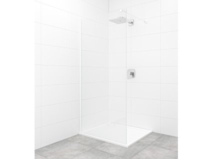 Swiss Aqua Technologies Sprchová zástěna Walk-in 100 cm SAT v barvě profilu bílá SATBWI100PRB