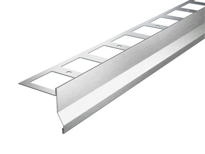 ACARA BP9/1 balkonová lišta, nerez V2A kartáč s okapničkou, 33 mm, 110 mm, 2,5 m AABAN BL 33110