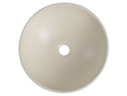 ATTILA keramické umyvadlo, průměr 42,5 cm, slonová kost