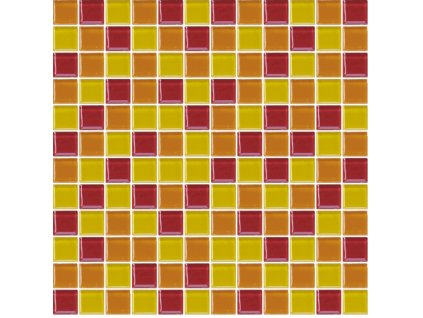 Premium Mosaic Skleněná mozaika Premium Mosaic vícebarevná 30x30 cm lesk MOS25MIX7