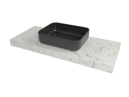 Naturel Deska pod umyvadlo Naturel Dolce 143,5x8x50 cm mramor Carrara bílá mat DO14050MCB
