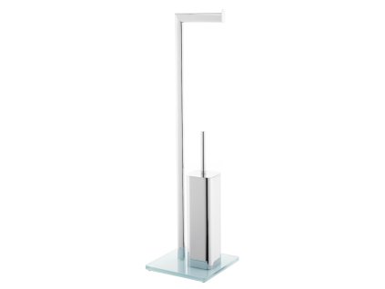 Optima Wc štětka Optima Glass chrom/bílá GLASDRZSTETB