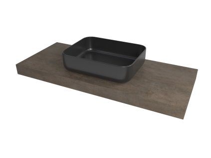 Naturel Deska pod umyvadlo Naturel Dolce 83,5x8x50 cm Beton Chicago tmavě šedá mat DO8050BCS