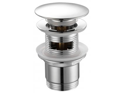 Aqualine Umyvadlová výpust 5/4“, click-clack, velká zátka, 30-45mm, chrom AKCE!!! TF7001