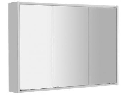 BATU galerka 100x71x15 cm, 2x LED osvětlení, bílá