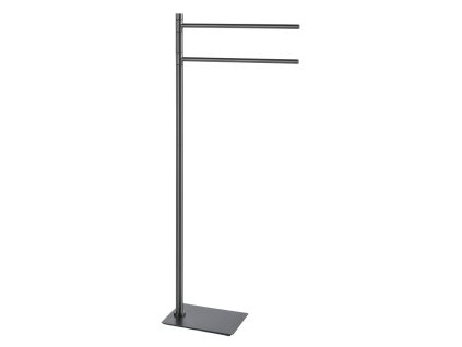 Gedy TRILLY stojan s držákem ručníků, hranatý, gun metal TR3181
