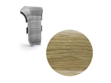 SALAG AP28 vnitřní růžek k liště NGF56, PVC flexibilní dub Canyon, 56 mm, 1 ks NGOU77