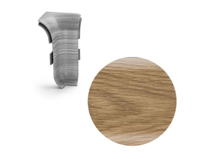 SALAG AP28 vnitřní růžek k liště NGF56, PVC flexibilní dub antika, 56 mm, 1 ks NGOUD3