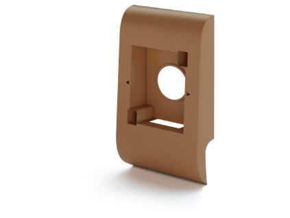 SALAG AP28 box na zásuvku k liště NGF56, PVC hnědá, 156 mm, 1 ks NGOB03