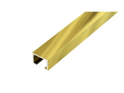 DURAL DL1 listela úzká rovná, hliník elox zlato lesk, 15 mm, 2,5 m AALAL 150-G