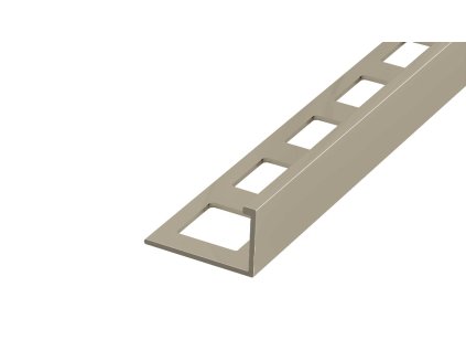 ACARA SP6/1 ukončovací lišta L, AAR, PVC šedobéžová, 10 mm, 2,5 m AAR-1005/V