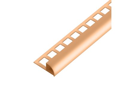 ACARA SP15/1 ukončovací lišta C, s vymezovačem, PVC karamel, 6 mm, 2,5 m AAPU 628/V