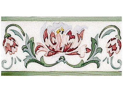 MODERNISTA Cenefa Benidoleig PB Verde C/C B 7,5x15 (ADP39)