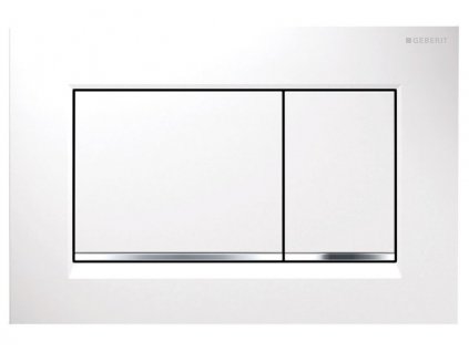 Geberit GEBERIT SIGMA30 ovládací tlačítko, bílá lesk/chrom 115.883.KJ.1