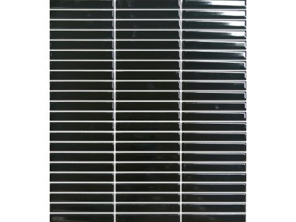 Premium Mosaic Keramická mozaika Premium Mosaic Kit Kat black 28x31 cm lesk MOSKK3BKL