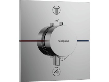 Hansgrohe Sprchová a vanová baterie Hansgrohe ShowerSelect Comfort E bez podomítkového tělesa chrom 15572000