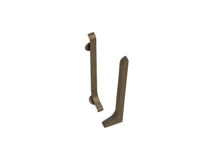 ACARA AP38 pravá koncovka k soklové liště, hliník elox bronz, 60 mm, 2 ks AASE 60-B-KP-A