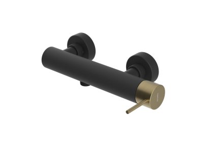 Sapho ULTRAMIX nástěnná sprchová baterie, černá mat/zlato mat UT011BG