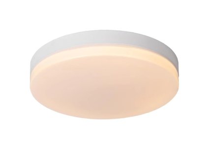 LED stropní svítidlo BISKIT do koupelny - Ø 40 cm - 1x36W 2700K - IP44 - Senzor pohybu & Den/Noc - Bílá