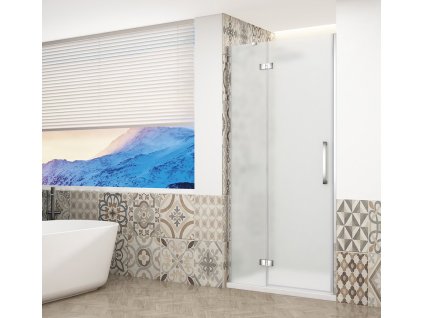 GELCO TRINITY CHROME sprchové dveře do niky 1000mm, matné sklo, levé GT1210ML-CH