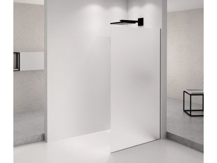 Polysan ARCHITEX BLACK MATT sprchová zástěna 962mm, matné sklo AXB100MT