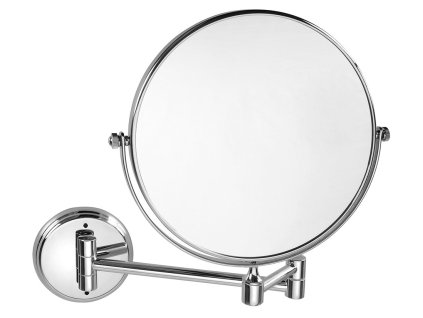Sapho X-ROUND E kosmetické zrcátko závěsné, Ø 200mm, oboustranné, chrom XR010