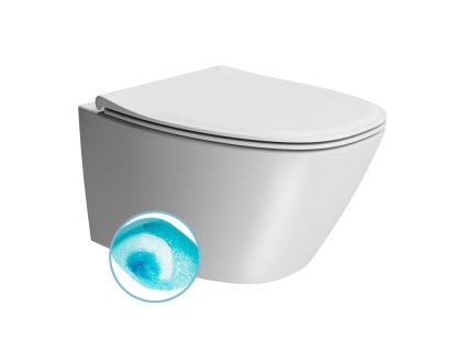 GSI MODO závěsná WC mísa, Swirlflush, 37x54cm, bílá dual-mat 841509