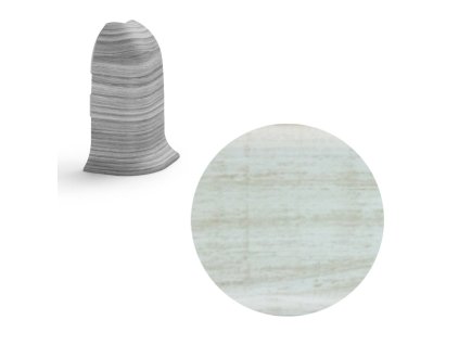 SALAG AP28 vnější růžek k liště NGF56, PVC dub rustikální bílá, 56 mm, 1 ks NGTZ71