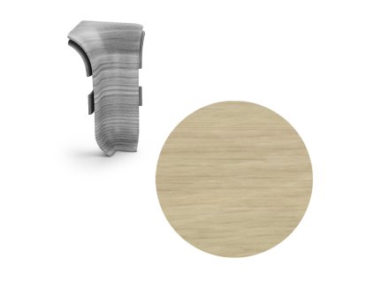 SALAG AP28 vnitřní růžek k soklové liště NGF56, PVC dub unikát, 56 mm, 1 ks NGTWR1