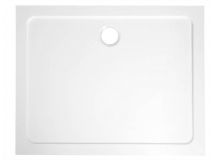 Aqualine TECMI sprchová vanička z litého mramoru, obdélník 100x90cm, bílá PQ10090
