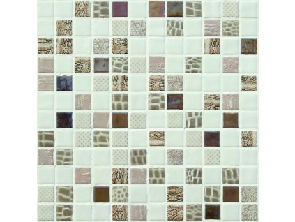 Mosavit Skleněná mozaika Mosavit Safari beige 30x30 cm lesk SAFARIBE