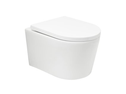 Swiss Aqua Technologies Wc s prkénkem softclose závěsné SAT Brevis bílé vírové SATBRE010RTORP
