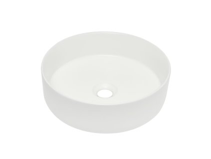 Swiss Aqua Technologies Umyvadlo na desku SAT Mood 36x36 cm bílá matná bez otvoru pro baterii, bez přepadu SATM3636MW