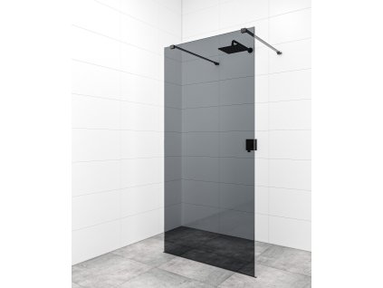 Swiss Aqua Technologies Sprchová zástěna Walk-in 100 cm SAT v barvě profilu černá SATBWI100KSZAVC