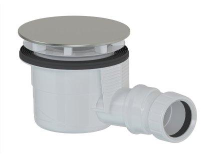 Polysan Vaničkový sifon, průměr 90mm, DN40, krytka nerez lesk 17911