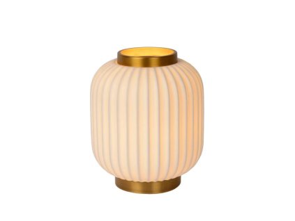 GOSSE Stolní lampa - Ø 19,5 cm - 1xE14 - Bílá