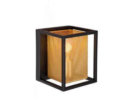 Lucide SANSA nástěnné svítidlo 1xE27/40W černá/zlatá