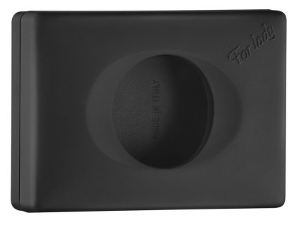 MARPLAST COLORED zásobník hygienických sáčků, 13,5x9,5x3,2cm, ABS, Soft Touch, černá mat A58401NE