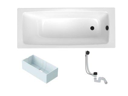 Swiss Aqua Technologies Obdélníková vana SAT Feel 150x70 cm smaltovaná ocel levá i pravá SATBVFEEL1502