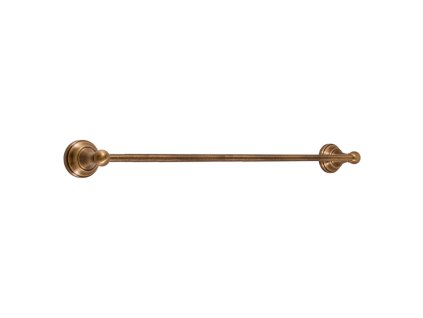 MORAVA RETRO - Koupelnový doplněk Držák ručníku 650, 5 mm, Stará mosaz (Bronz) MKA0701/65SM, RAV Slezák