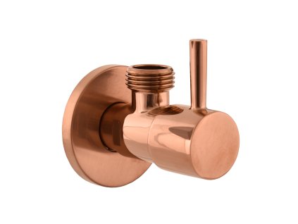 Ventil rohový s keramickým vrškem 1/2"x 3/8", Zlatá Růžová - lesklá RV0238ZRL, RAV Slezák